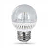 Feit Electric - LED Bulb - G16 Clear Globe - 40W Equivalent - 3000K Warm White - 300 Lumens - Dimmable