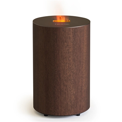 Coldfire by iLLure - Faux Fire Tabletop Decor Flame Module - 4.25" x 6.5" - Remote Control - Mahogany