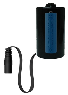 D Active Dummy Cell Battery - 8" Thin Flat Flexible Cable - 5.5mm x 2.1mm Barrel Socket - Works with Battery Eliminator Kits