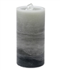Gift Essentials - Wax LED Candle Fountain - Grey Wax - 3.5" x 7.25" - Remote Control