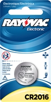 Rayovac -  CR2016 - 3.0V - Lithium Button Battery - 1-Pack