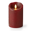 Luminara - Flameless LED Candle - Indoor - Wax - Country Rio Red - 3.5" x 5" - Remote  Ready