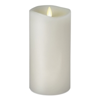 Luminara - 360-Degree Flameless LED Candle - Indoor - Unscented White Wax - Remote Ready - 3" x 8"