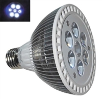 PAR30 LED Aquarium Light Bulb- 10.5W (7 x 1.5W LEDs) - 4 White:3 Blue LEDs