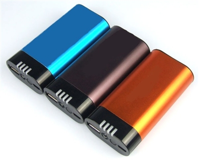 USB Power Bank - Hand Warmer - Flashlight - 5200mAh Rechargeable Li-Ion Battery - Aluminum Housing