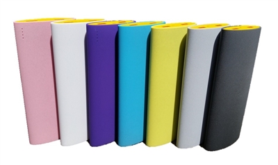 USB Large Capacity Power Bank - 15,600mAh Rechargeable Li-Ion Battery - Seamless Wrap-Around ABS