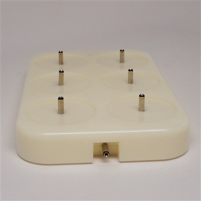 Charging Base and Adapter for TLV15-RIV-6 Set of 6 Rechargeable Flameless LED Ivory Votive Set