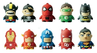 Superhero USB Flash Drives - 8GB