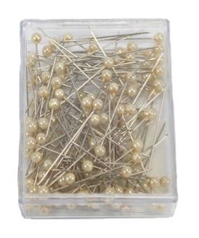 Pearl Headed Pins Ivory 4mm  0200398