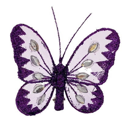 8cm Butterfly Purple 0208193