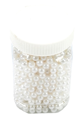 8mm Pearl Beads Tub White. 0411105