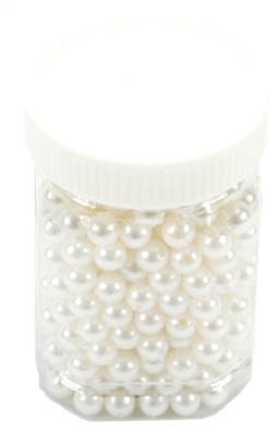 10mm Pearl Beads Tub White. 0411205