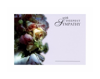 Large Sympathy Cards With Deepest Sympathy  1560001