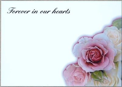 Large Sympathy Card Forever In Our Hearts. 1560078