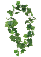 6ft Grape Leaf Garland Green