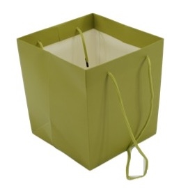 17cm Handtied Bags Sage Green (pack 10)