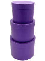 Hat Box Unlined Purple