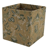 Lined Box Small Kraft/Green