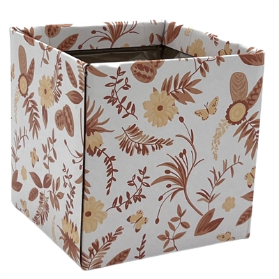 Lined Box Small White/Terra