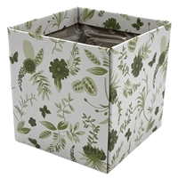 Lined Box Medium White/Green