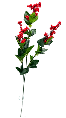 74cm Red Berry Spray