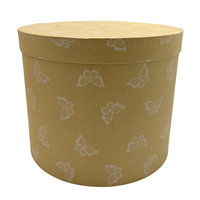 White Butterfly Hat Box