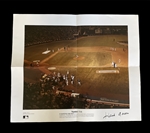 Hank Aaron Autographed 715 Home Run Litho.