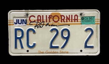 Autographed Personalized License Plate That Belonged to Hall of Fame Player Rod Carew!
