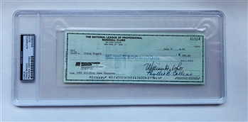 Craig Biggio's Signed 1992 *All-Star Game* Expense Check!