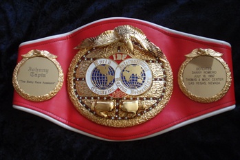 Johnny "Mi Vida Loca" Tapia's 1997 I.B.F. Championship Boxing Belt!
