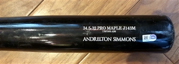 2017 Andrelton Simmons Los Angeles Angels Game-Used Bat