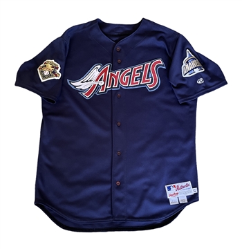 Troy Glaus' 2001 Anaheim Angels Game Worn Alternate Jersey!