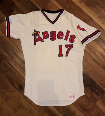 Vintage Dave La Roche 1977 California Angels Game Worn Home Jersey!