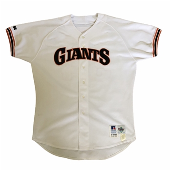 1993 Dave Burba #34 Game Worn San Francisco Giants Home Jersey!