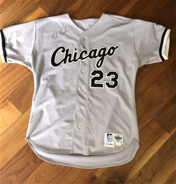 Robin Ventura 1993 Chicago White Sox Game-Worn & Autographed Road Jersey!