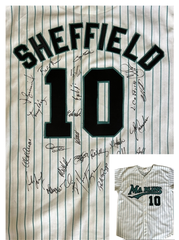 1997 Florida Marlins "World Series" Champions Team Signed Jersey!