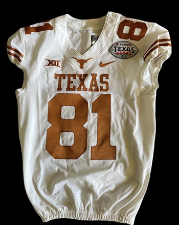 Reese Leitao's 2017 Texas Longhorns "Texas Bowl" Championship Football Jersey!