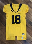 Mike Mohamad's 2009 Cal Bears Game-Worn NCAA Football Jersey #18 with Tons of use!