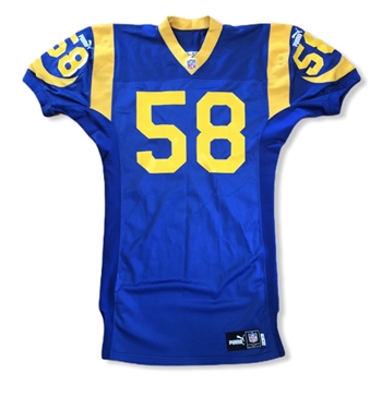 Mike Morton's 1999 St. Louis Rams Game Worn NFL Super Bowl Season Jersey!