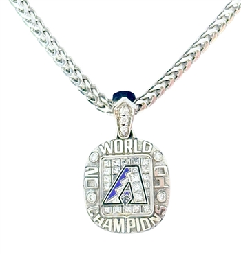 2001 Arizona Diamondbacks World Series Champions 14k Gold & Diamond Pendant!