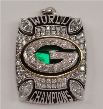 2010 Green Bay Packers Super Bowl XLV Champions 14K Gold & Diamond Pendant!