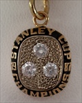 1987 Edmonton Oilers "Stanley Cup" Champions 10K Gold Pendant