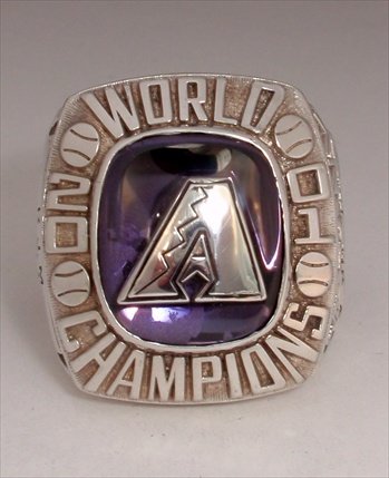 2001 Arizona Diamondbacks World Series Champions Sterling Silver "C-Version" Ring!