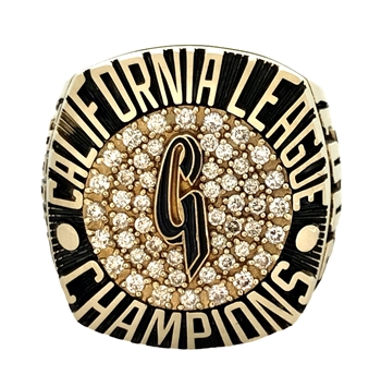 2001 San Jose Giants Minor League Baseball California League Champions 10K Gold & Diamond Ring!