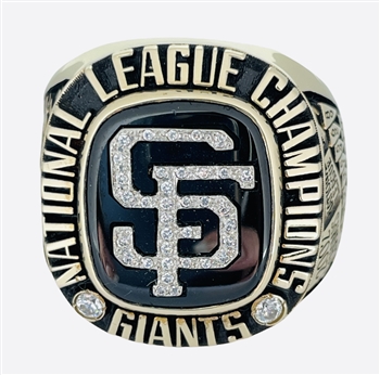 2002 San Francisco Giants World Series "N.L. Champions" 10K Gold & Diamond Ring!