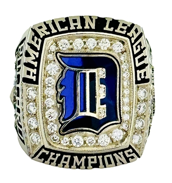 2006 Detroit Tigers American League Champions 14K White Gold & Diamond Ring!