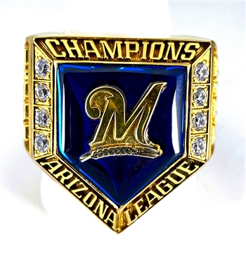 2010  Arizona League Brewers (Milwaukee Brewers) Rookie League Champions Ring!