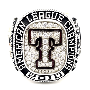 2010 Texas Rangers A.L. Champions 10K Gold & Diamond Ring!