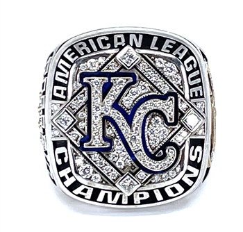 2014 Kansas City Royals American League Champions 10K Gold & Diamond Ring!