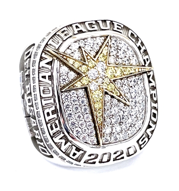 2020 Tampa Bay Rays American League Champions 10K Gold Championship Ring!